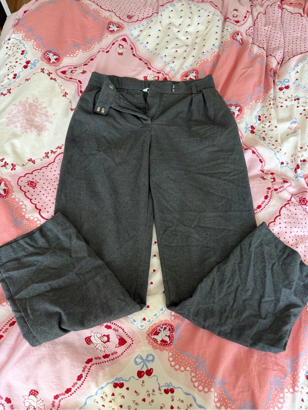 Gray Dress Pants - Classic Straight Leg